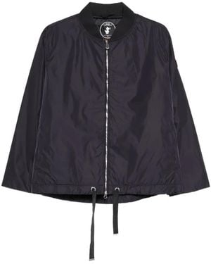 Save The Duck Aisha Drawstring-Hem Bomber Jacket - Blue