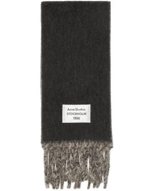 Acne Studios Fringed Scarf - Black