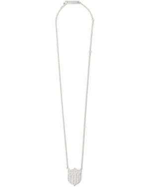Ambush Collar Con Colgante De Escudo - Blanco