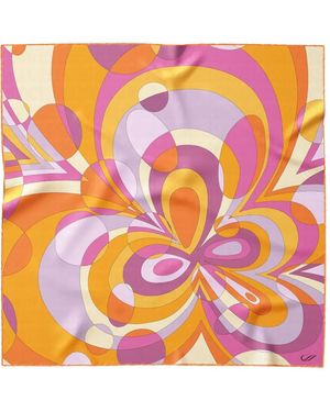 Elizabetta Michelle Silk Scarf - Pink