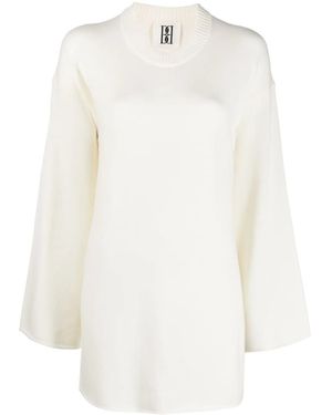 By Malene Birger Jersey Con Ribete Vuelto - Blanco