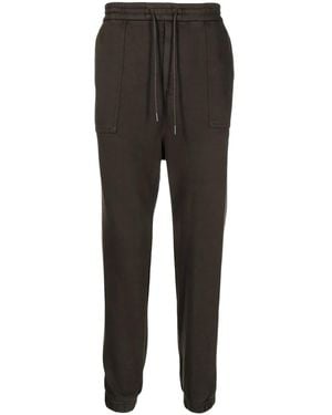 Juun.J Elasticated-Waist Cotton Track Pants - Black