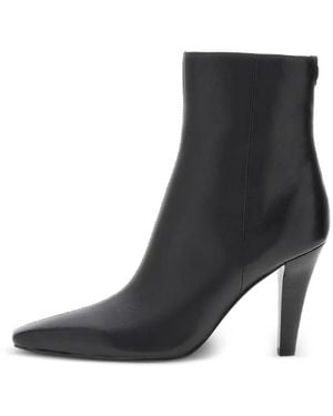 Guess Bottines Pointues À Plaque Logo - Black