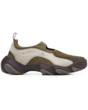 Oakley Flesh Suede-Pannel Sandals - Green