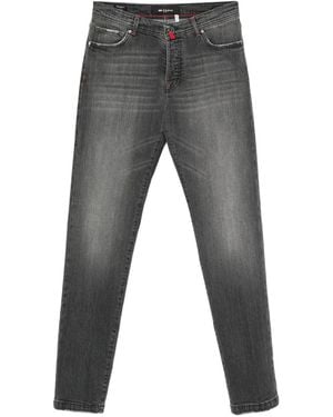 Kiton Cotton Tapered Jeans - Gray