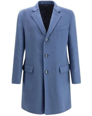 Brioni ウールカシミアブレンド コート - ブルー