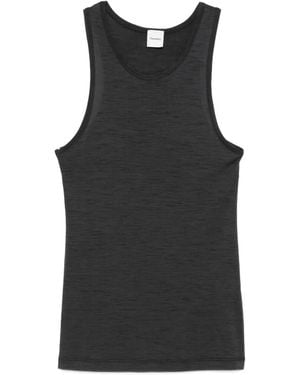 Nanushka Racer-Back Wool Tank Top - Black