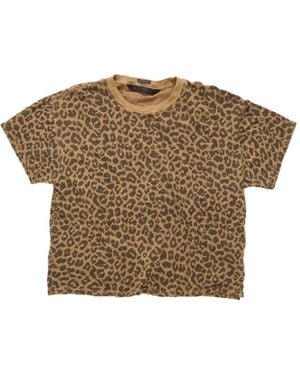 Mother Camiseta The Ss Boxy Ringer - Marrón