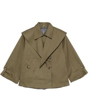 Damson Madder Jerry Trench Coat - Green
