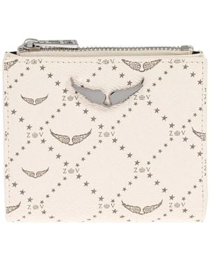 Zadig & Voltaire Zv Monogram Wallet - Natural