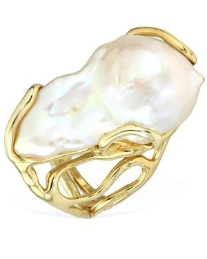 Elle Macpherson Ring Mit Perlen - Mettallic