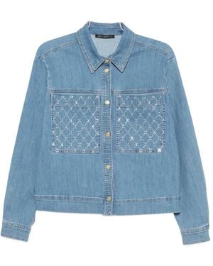 Betty Barclay Embellished-Pocket Shirt - Blue