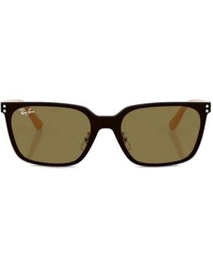 Ray-Ban Sonnenbrille Mit Eckigem Gestell - Schwarz