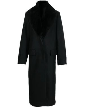 TOTEME Cappotto Monopetto Con Collo Removibile - Nero