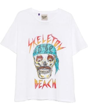 GALLERY DEPT. Camiseta con esqueleto gráfico - Blanco
