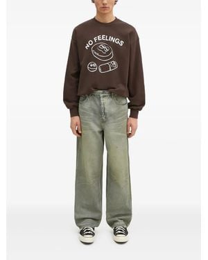Aries Graphic-Print Sweatshirt - Brown