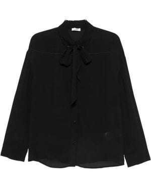 Liu Jo Pussy-Bow Shirt - Black