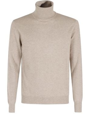 Malo Pullover mit Rollkragen - Natur