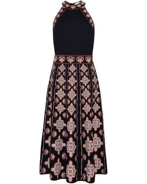 Cara Cara Sandrinna Halterneck Dress - Blue