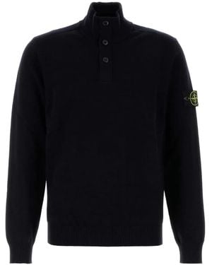 Stone Island High-Neck Jumper - Blue