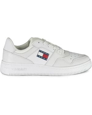 Tommy Hilfiger Logo-Patch Panelled Trainers - White