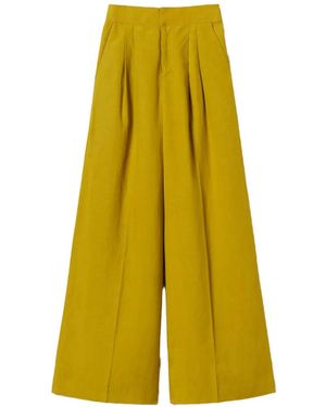 Twinset Wide-Leg Trousers - Yellow