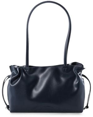 Tory Burch Petit Cabas Ella À Logo Embossé Et Fronces - Blue