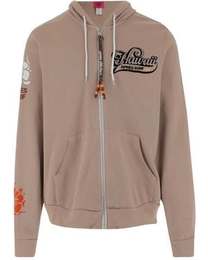 APRÈS SURF Hoodie mit Logo-Print - Braun