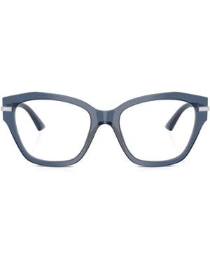 Jimmy Choo Geometic Metal Frame Glasses - White