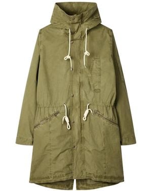 Paul Smith Drawstring Hooded Coat - Green