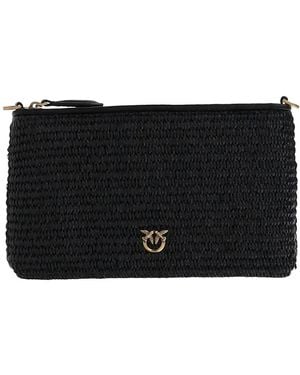 Pinko Interwoven clutch bag - Schwarz