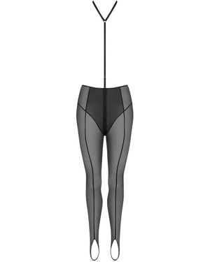 Maison Close L'Amoureuse Stirrup Leggings - Grey