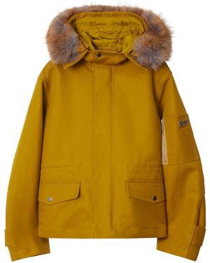 Burberry 'Ample Short Cut Parka - Yellow