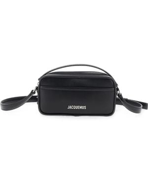 Jacquemus Baneto Logo-Plaque Mini Shoulder Bag - Black
