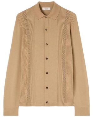 RETORI Mix-Stitch Knit Cardigan - Natural