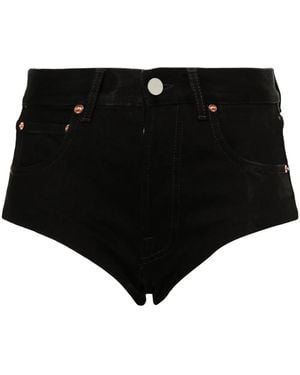 Vetements Shorts Denim Orta - Nero