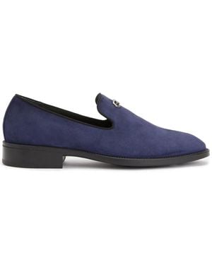Giuseppe Zanotti Imrham Sneakers Aus Wildleder - Blau