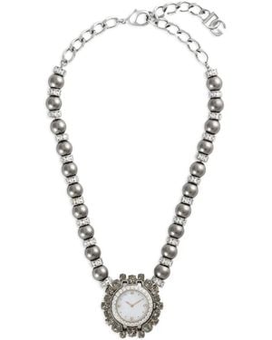 Dolce & Gabbana Collana Con Orologio - Metallizzato