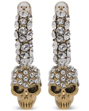 McQueen スカル ピアス - ホワイト