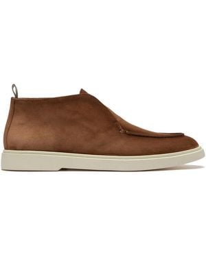 Officine Creative Bones Suede Slip-on Boots - ブラウン