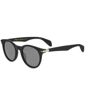 Rag & Bone Round-Frame Sunglasses - Black