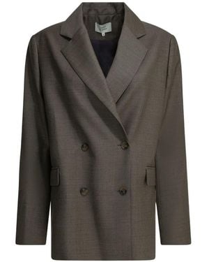 Loulou de Saison Doppelreihiger Blazer - Grau