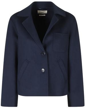 Weekend by Maxmara Veste Pelota En Laine - Blue