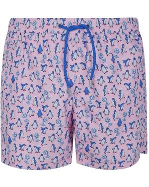 Mc2 Saint Barth Leichte Badeshorts - Lila