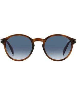 David Beckham Round-Frame Sunglasses - Blue