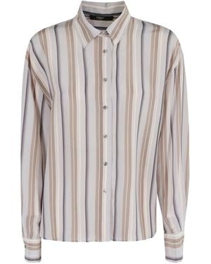 Seventy Striped Button-Fastening Shirt - Natural