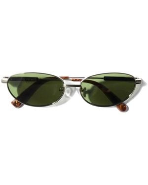 Jacquemus Alba Oval-Frame Sunglasses - Green