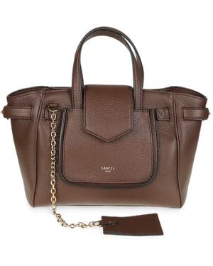 Lancel S Thea Grained-Leather Tote Bag - Brown