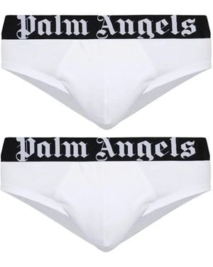 Palm Angels Slip Con Logo - Bianco