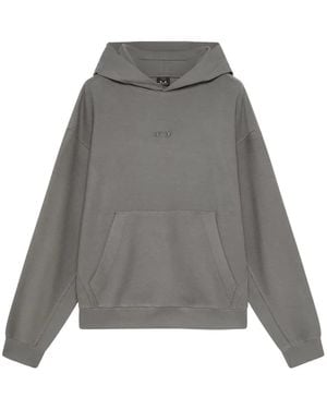 Oakley Dual-Jersey Logo-Patch Hoodie - Gray